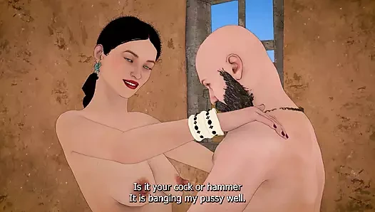 Dhongi baba hintli kadının amının susuzluğunu aşramda sikerek gideriyor