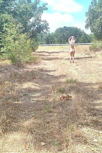 Mala kučka zabavlja gospodara i vozače