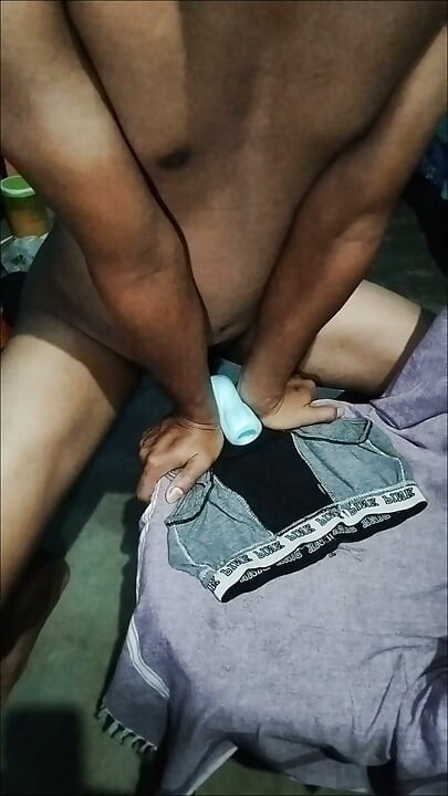 Fucking and Creampied Silicone Masturbator Man Orgasm