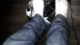 Straight guys feet on webcam #550