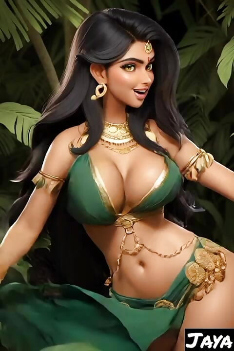 Jaya Anjali bikini in forest dancing (Ai model)