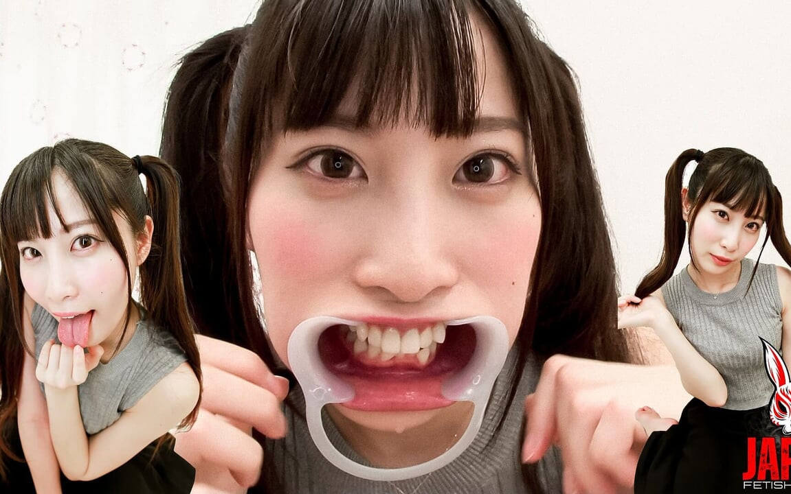 Bọc trong nước bọt tràn ngập của Momonyan và lưỡi màu hồng! Pov tôn sùng lưỡi và nước bọt với Momona Aino