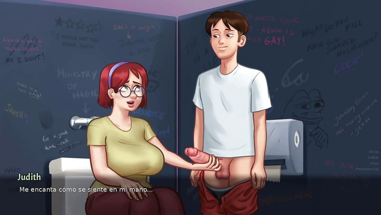 Sex in college with my best friend, and with the teacher - summertime saga