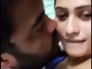Sri Lankan kiss -  she is telling she is celebrity