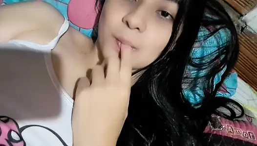 Fucking pillow naughty student waking up horny as fucked and masturbation itself