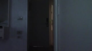 Hooded MILF Tied to the Bed, Fucked with Facial