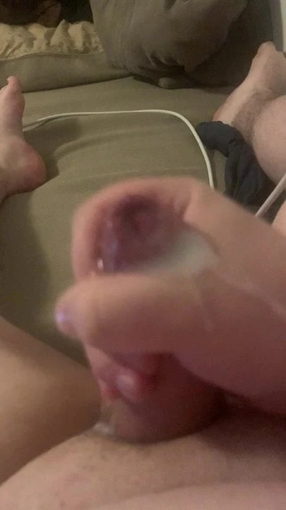 Cumshot after nice wank