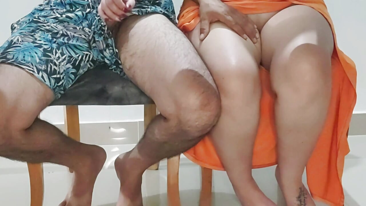 He jerks me off and I give my shy stepsister a nice fuck