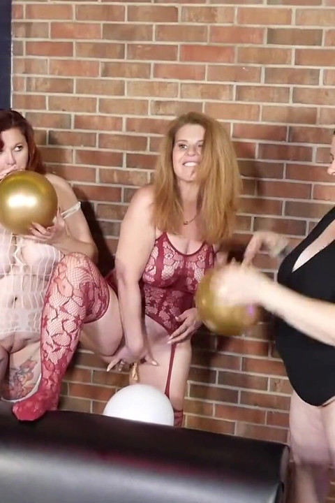 Three Girls and Their Balloons