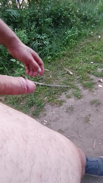 Wiggly walk in a naturism park