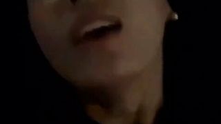 Korean horny girl moaning, at night