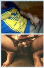 two hairy guys wank on webcam