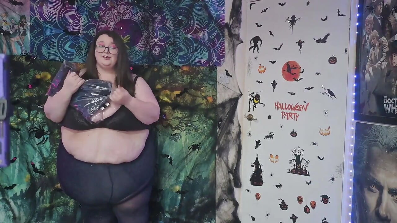SSBBW 옷 운반 Haloween