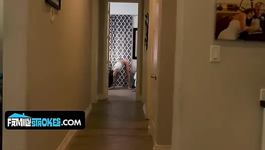 Rebellious Eliza Gets Fucked by Stepdad Under His Open Door Policy