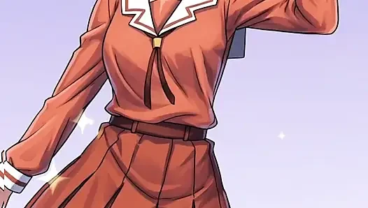 Anime girls dancing