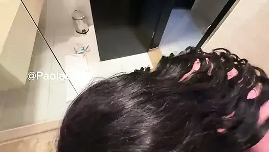 Paola Sucks in Bathroom