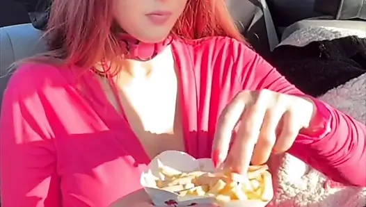 Watch Me Eating My Favorite Fast Food in the Car