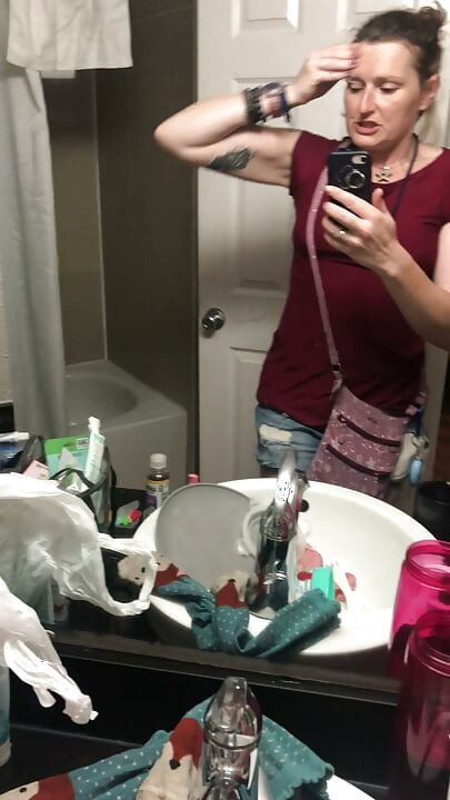 Fancy a chat whilst I strip off and stand butt naked in the bathroom?