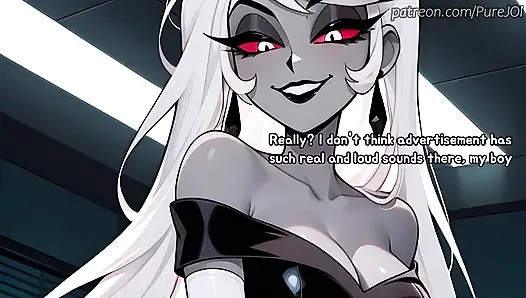 Carmilla Carmine caught her employee masturbating in the office (Dildo JOI)