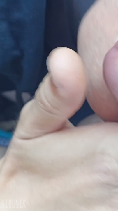 Behind the garage in public sucking a big dick to cum in your mouth! | Clip 3