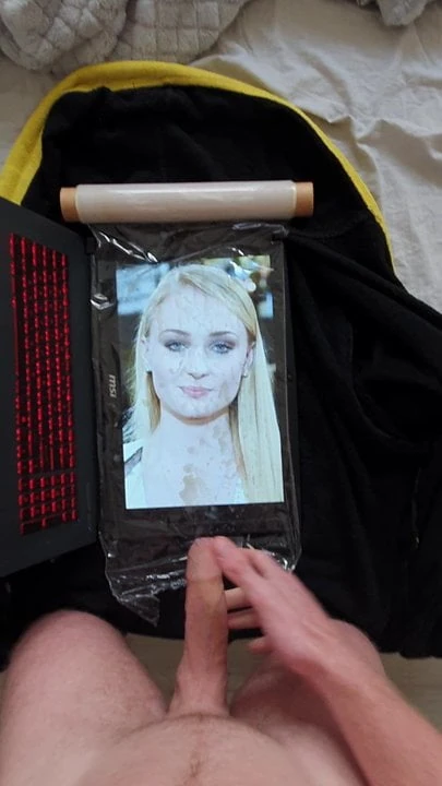 Cumtribute for Sophie Turner - HUGE LOAD