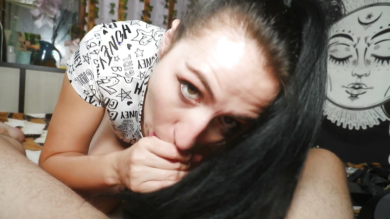 POV Hairjob and Blowjob Cum on Hair