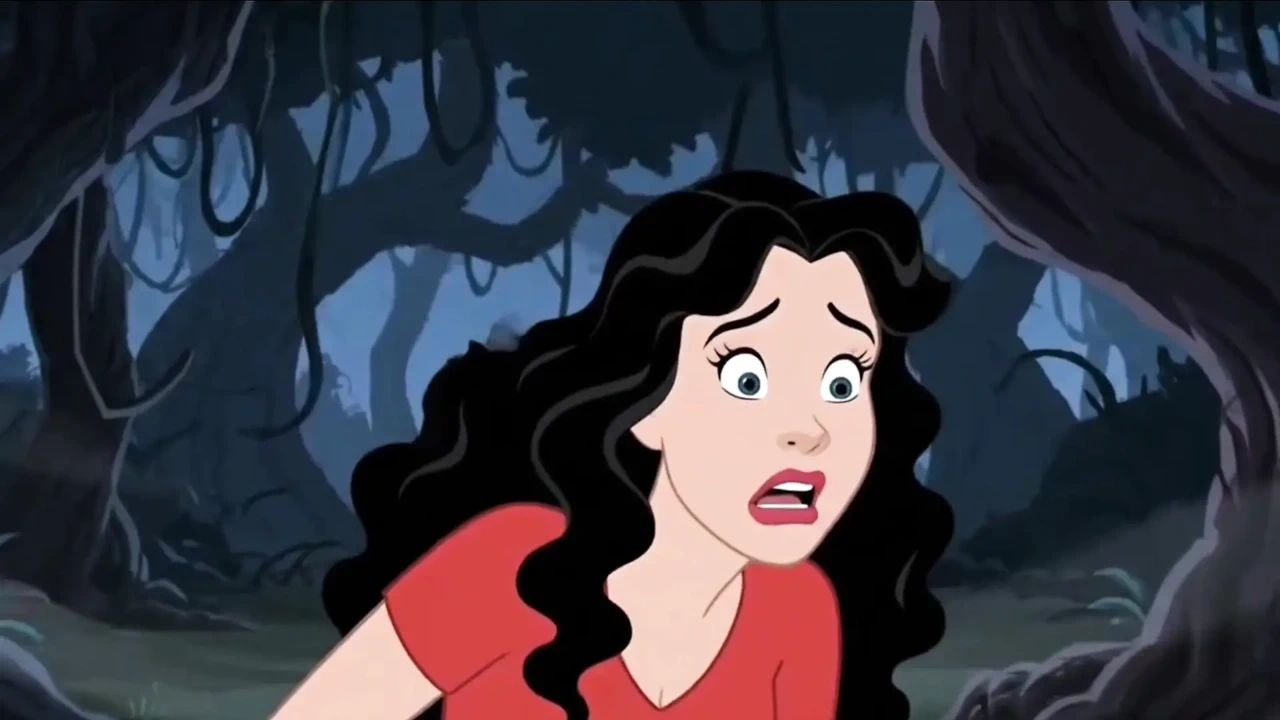Student Girl Enjoys Sex in an Camp. Cartoon Horror Parody