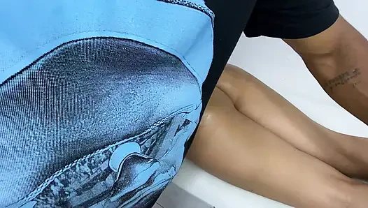 Real Massaging My Stepmom And She Begged Me To Fuck Her Hard