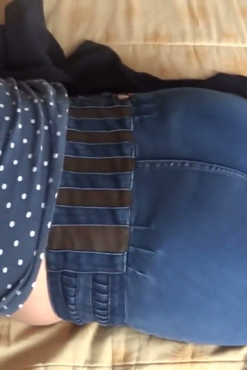 Stepson enjoys Latina stepmom while she rests, handjobs and big cumshot on her ass