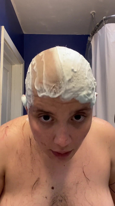 Powerful moment from "Hairless Whore - Adama Daat Amateur Fetish Head and Brow Shave"