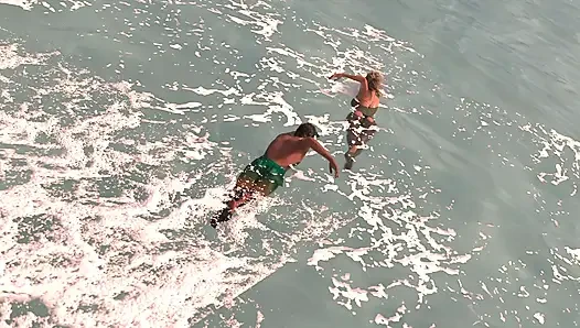 Stepbro Having Fun With His Stepsister In The Beach