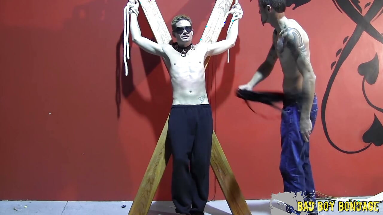 BadBoyBondage Chad Mason Works Over Bound Sightless Boy Jaden Swift