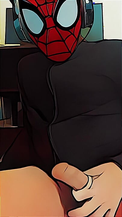 spiderman jerking off