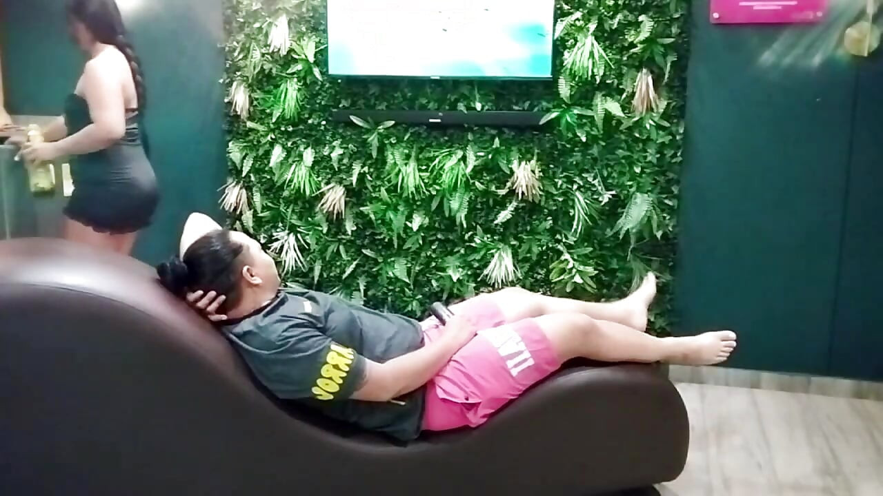 Calm enjoying the World Cup and she arrives
