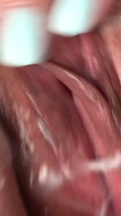 Insert your tongue into my vagina as deep as you can. Eating pussy and wife orgasm. Super close up. | Clip 1