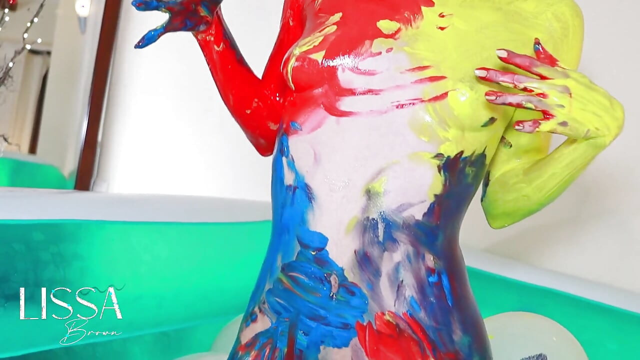 Dirty and Wet Body Paint