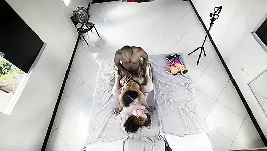 TWO LESBIAN GIRLS SUCK AND FUCK EACH OTHER IN FRONT OF ME I FUCK THEM BOTH