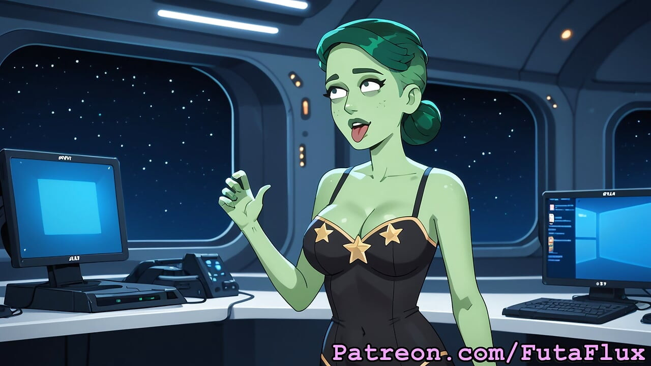 Futanari D'Vana Tendi จาก Star Trek ช่วยตัวเองและดูดควยตัวเอง
