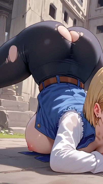 Trzeba zobaczyć moment od "Android 18 - Bez cenzury Hentai | Wybrała złą walkę"