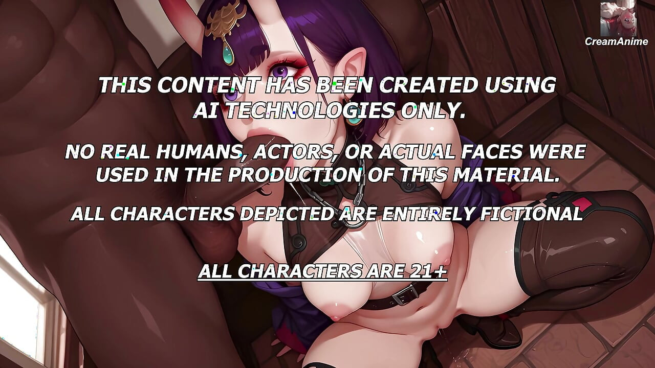 Demoness se supune unei pule negre mari; Shuten-douji este gata să-ți îndeplinească dorințele. 4k 90 fps