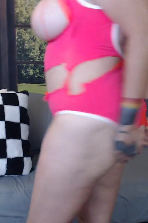 Destroying Pink 1pc Bathing Suit