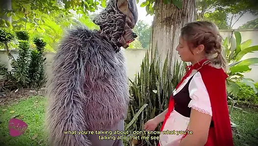 Little Red Riding Hood Was Lost in the Woods and Was Made to Suck Cock by the Big Bad Wolf