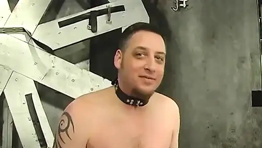 İnce esmer dominatrix ininde erkek köleyi aşağılıyor ve aşağılıyor