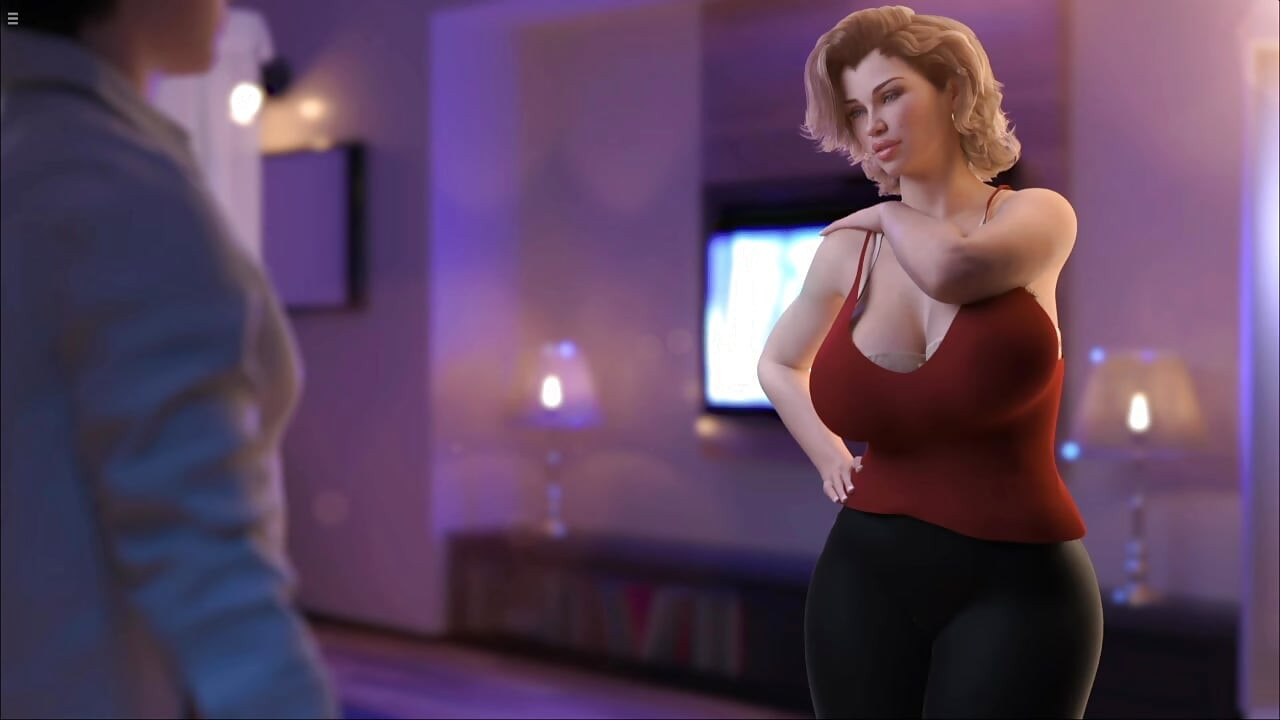 Stepmom Showing Her Boobs Cleavage And She Gets Massage