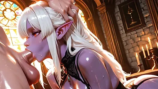 White Haired Slut Fucked Hard and Dripping Wet - Intense Hardcore Uncensored 4K Digital Yumemi Premium Content