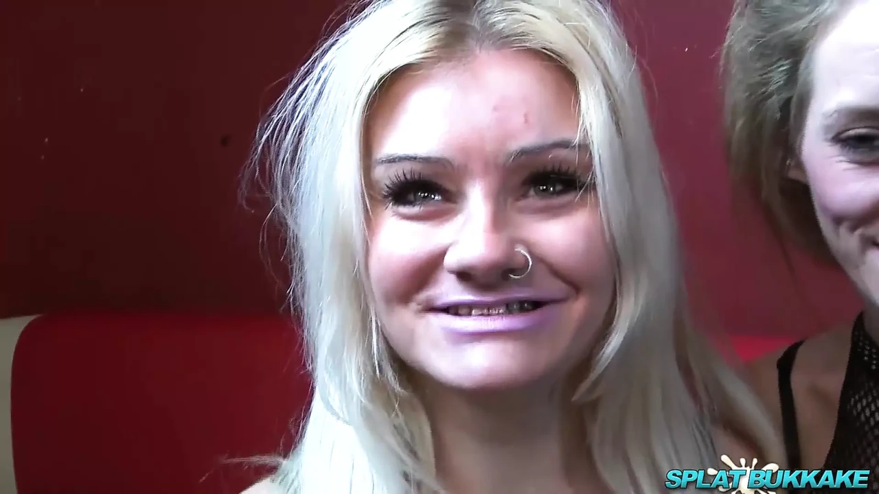 Most Beautiful Blonde Sluts in a Bukkake Party