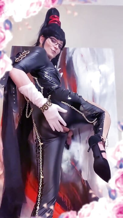 Sexy TS Bayonetta POV Suck & Fuck with Slo-mo 'witch Time' Ass Fuck & Cumshot Orgasm