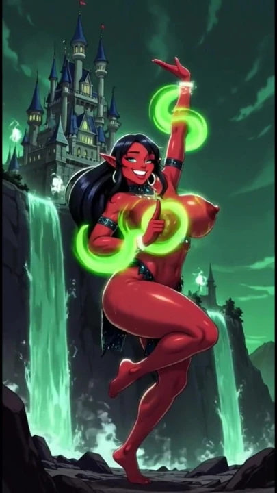 Demon with magic power (Ai animation) | Clip 1