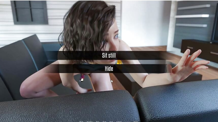Las prácticas de Anita - Gameplay - Roleplay - Adolescente petite - Masturbación interrumpida por una pareja que viene a follar