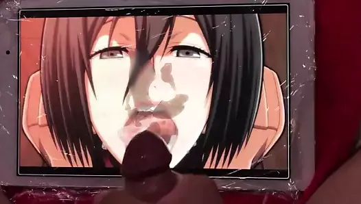 Mikasa Ackermann cumtribute (Attack on Titan)